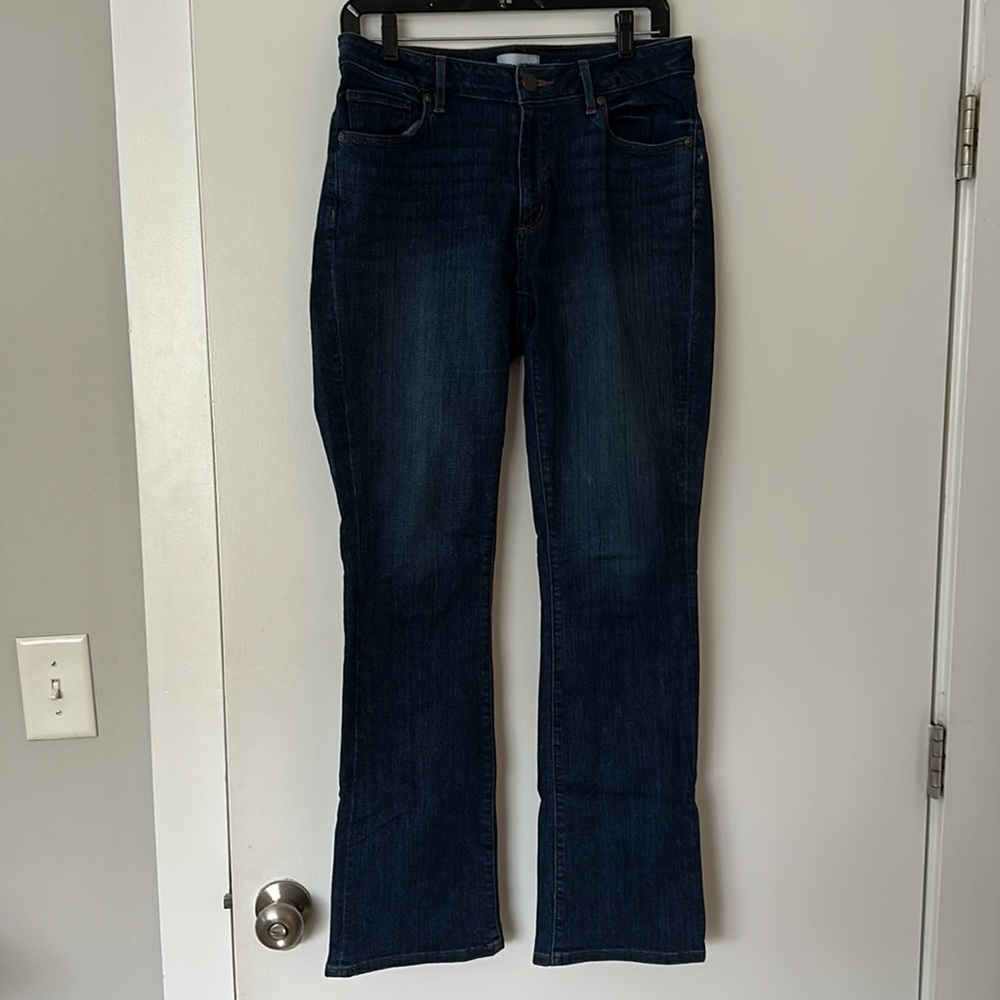 Loft Curvy Boot Dark Wash Jeans size 8